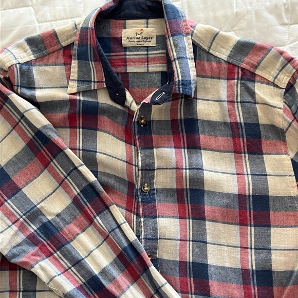 Marine Layer Men's Button Down Shirt - size Marge - Picture 1 of 2
